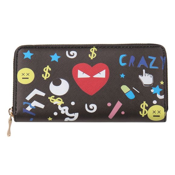 CODE22 Crazy Contemporary Pattern Print Wallet - Picture 1 of 1
